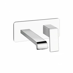 CRIQS256 Смеситель для раковины настенный REGULAR внешние части для CRICS200 (правая сторона) - CRICS201 (левая сторона) со сливом 1 "1/4 Up & Down и металлической пластиной Cristina Rubinetterie