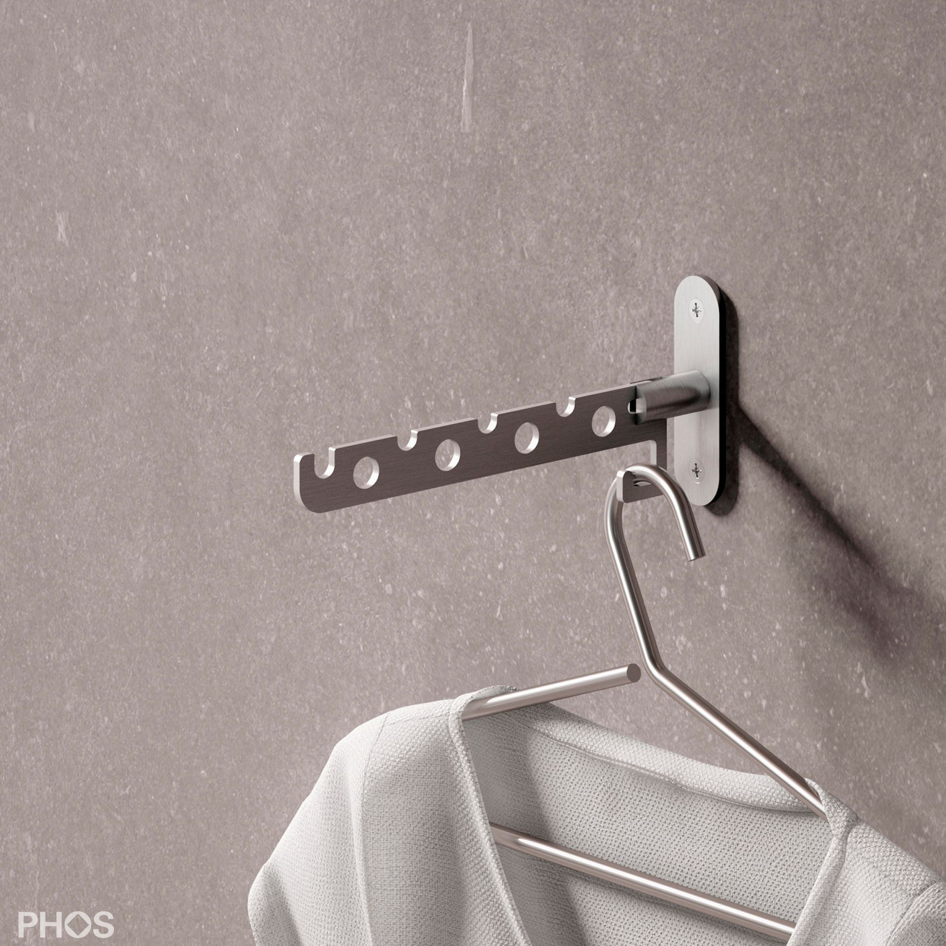 KL1 Веер для одежды складной, вылет 21,7 см. PHOS 