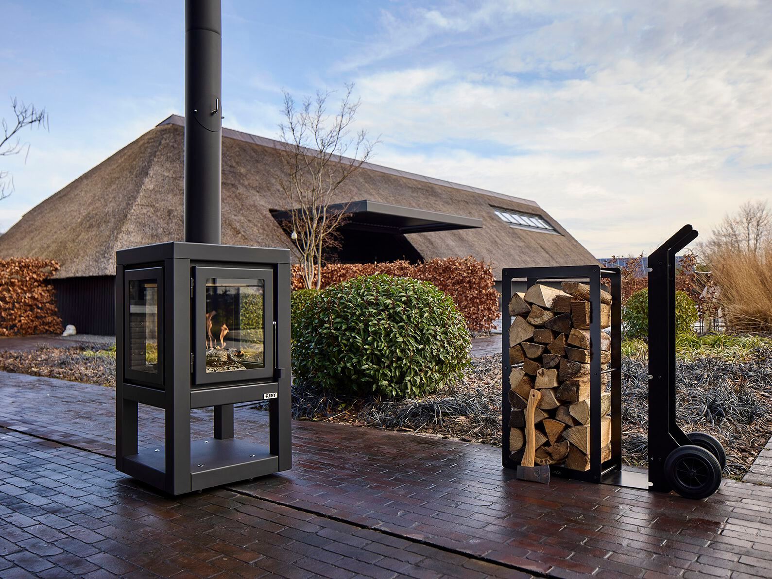 Открытый камин из нержавеющей стали RB73 Quaruba ARCH-00036877