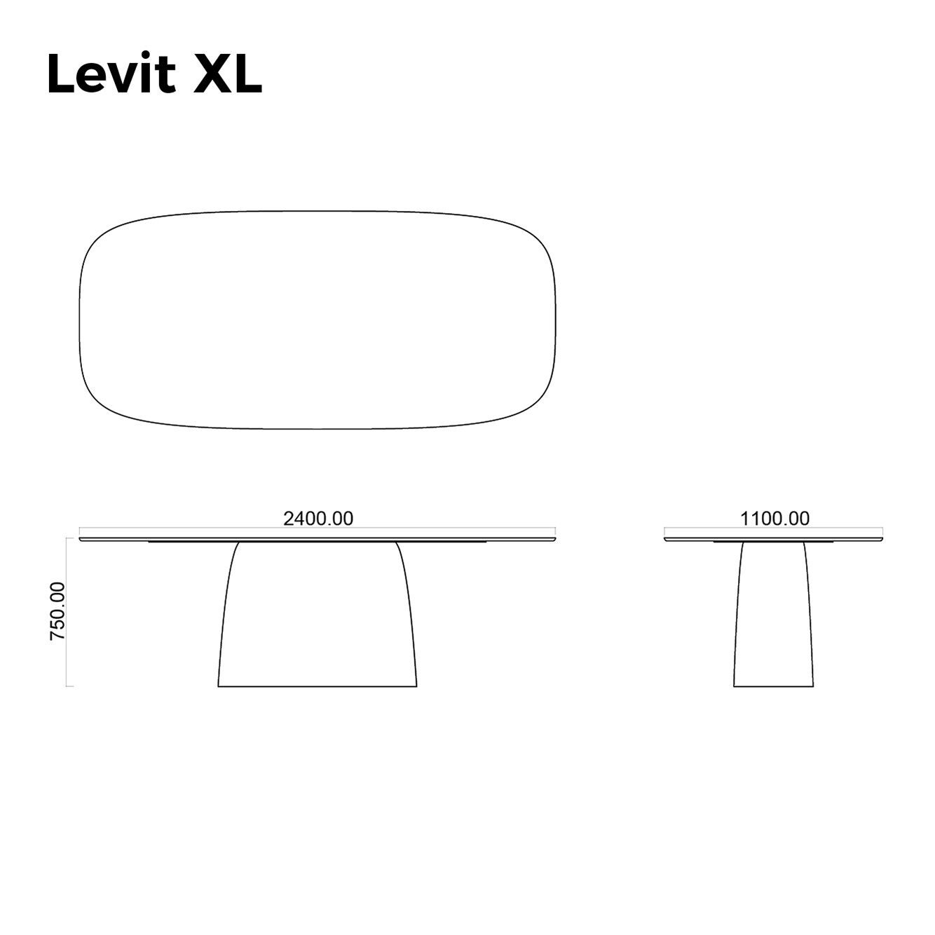 Бетонный прямоугольный садовый стол Betoni ARCH-00124614 - Вид №13