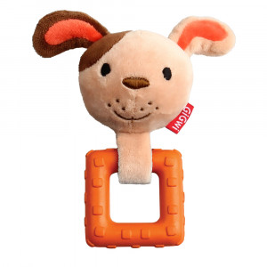 ПР0058986 Игрушка для маленьких собак Suppa Puppa Собачка с пищалкой 15см GIGWI