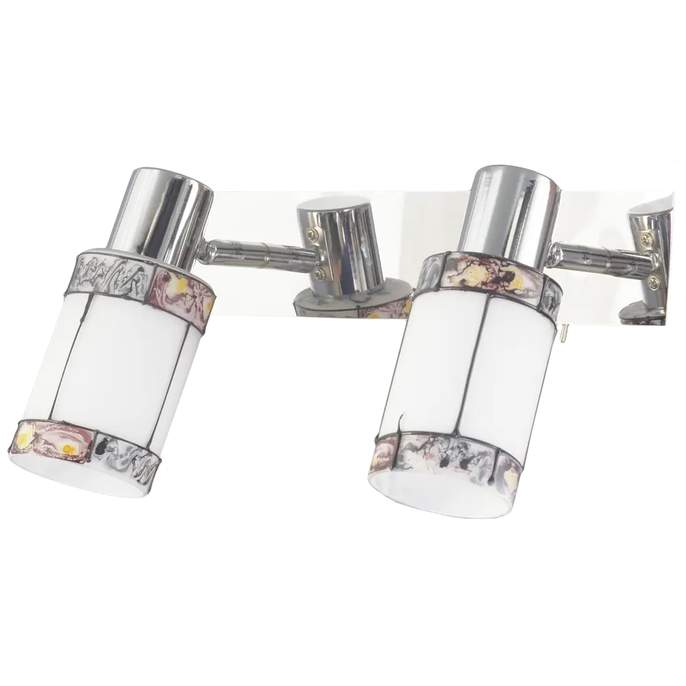 Спот поворотный Eurosvet Tiffany 20054/2, 2 лампы, 6 м², цвет хром STLM-2068655