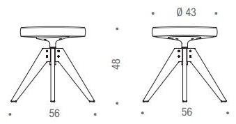 MDF Italia Стул поворотный со съемной крышкой Flow sun-id-1387525 - Вид №2