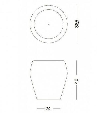 PIMAR Садовый табурет из камня Лечче  44b  - Вид №2