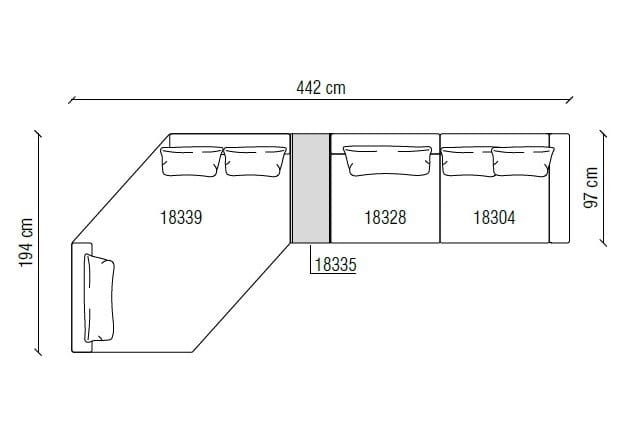 Кожаный диван Frigerio HORIZON ARCH-00008193 - Вид №3