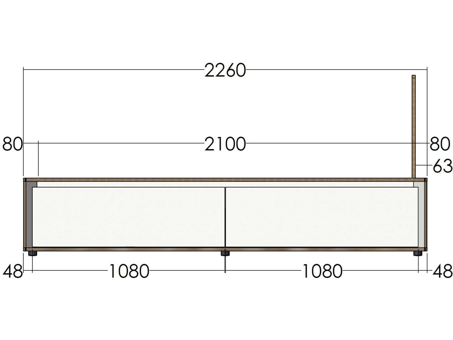Двуспальная кровать-контейнер из многослойного материала Müller Small Living SPAZE ARCH-00061252 - Вид №22
