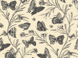 Цветочные узоры нетканые обои