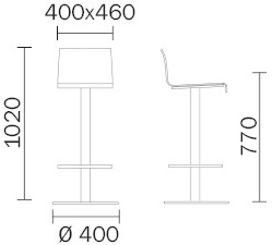 Pedrali Поворотный стул из метакрилата Kuadra sun-id-1434119 - Вид №2