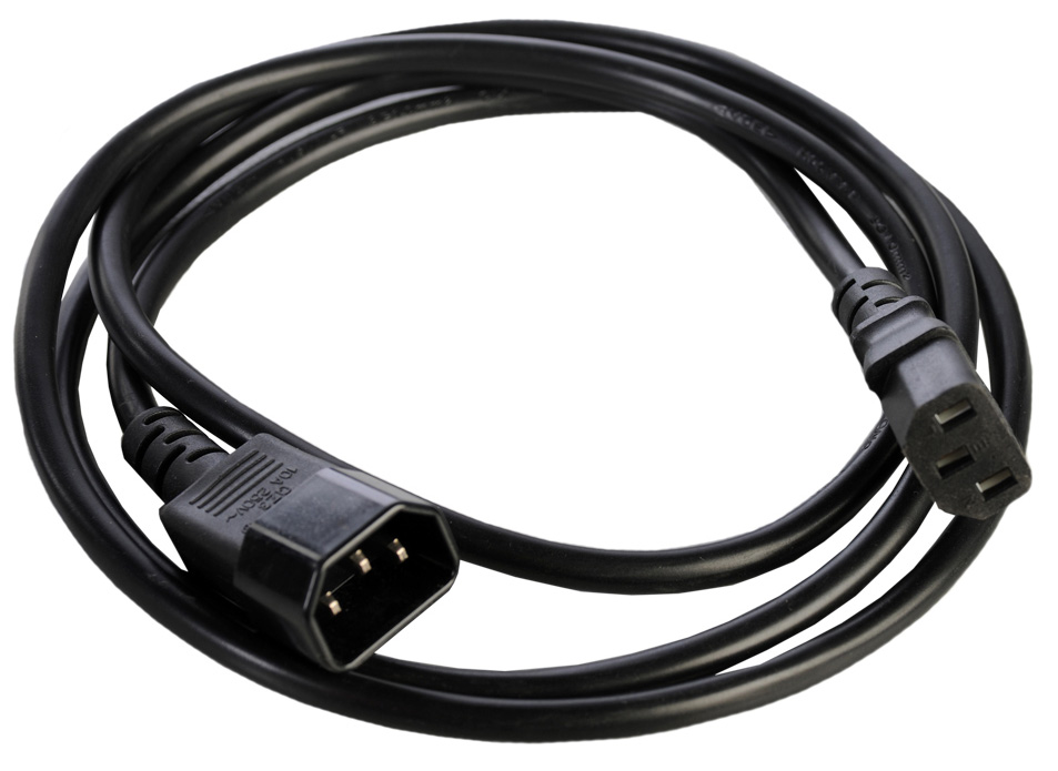 CBL-PWCD-0578 Eol power cord type iec (c14 to c13) 3 ft (14awg), 15a, 250v,hf,rohs/reach,pbf SuperMicro Santreyd 