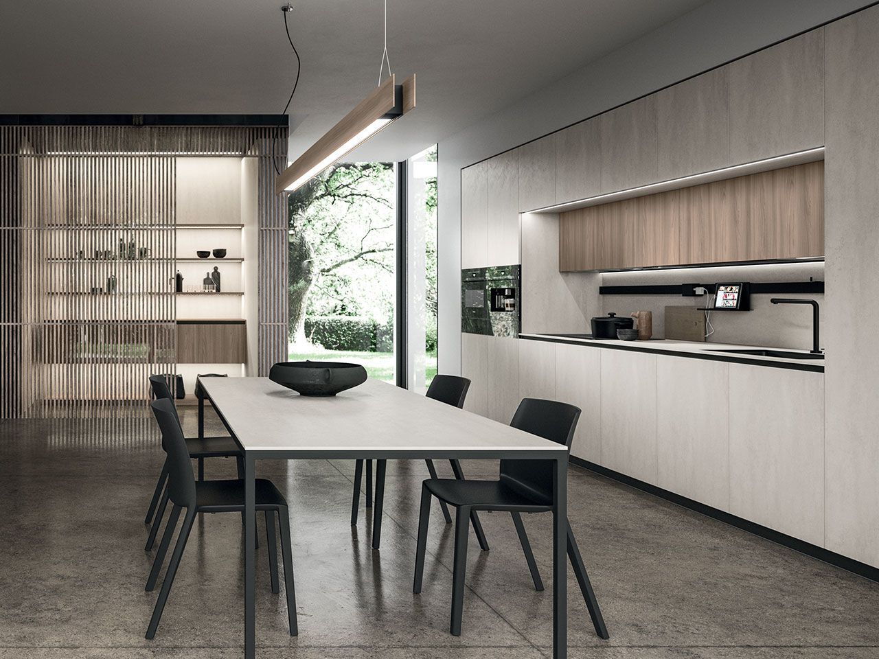 Линейная кухня без ручек Arrital Ak_Project ARCH-00072154 - Вид №9