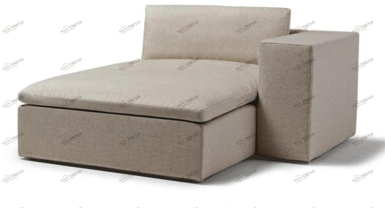 La Cividina Мягкая кушетка из ткани Puzzle sun-id-1357721