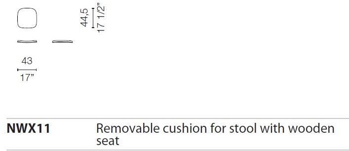 Cappellini Высокий стул в золе Newood sun-id-1368874 - Вид №20