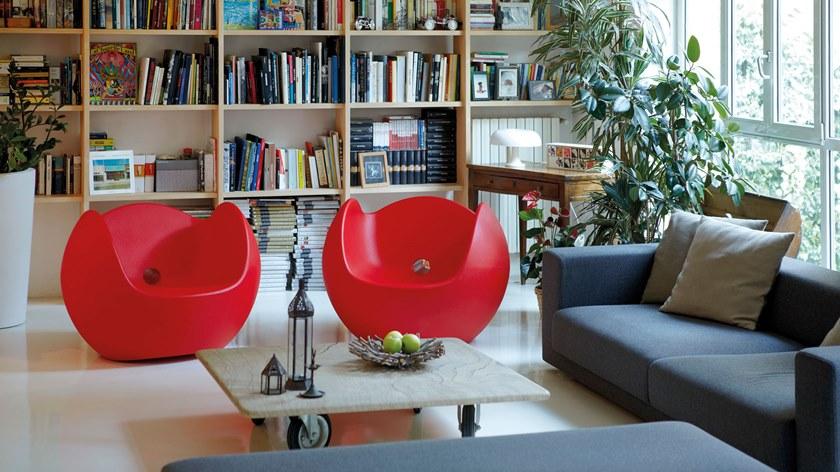 SLIDE Кресло-качалка из полиэтилена Blos sun-id-1478271 - Вид №4