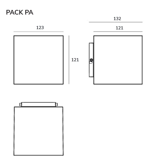 Алюминиевый светодиодный наружный настенный светильник Exporlux PACK PA SL ARCH-00053163 - Вид №1