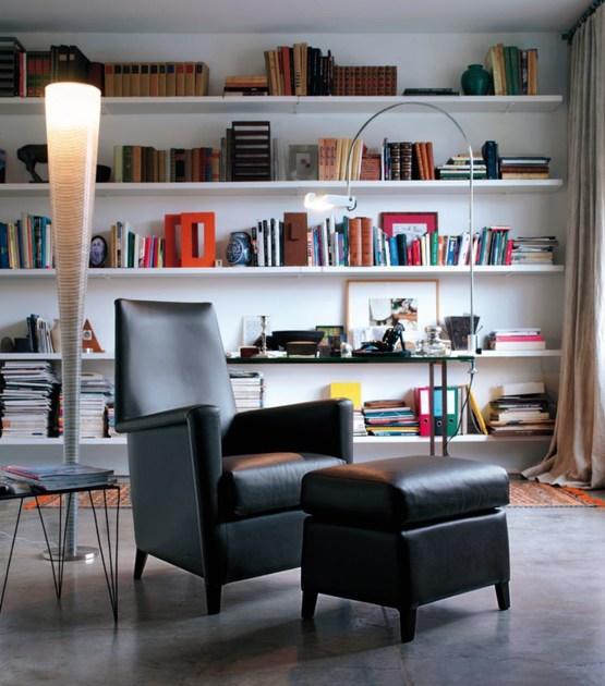 Verzelloni Съемный кожаный пуф Calvino sun-id-1428692 - Вид №1