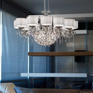 Masiero ROSEMERY 12 P15 Argento люстра подвесная