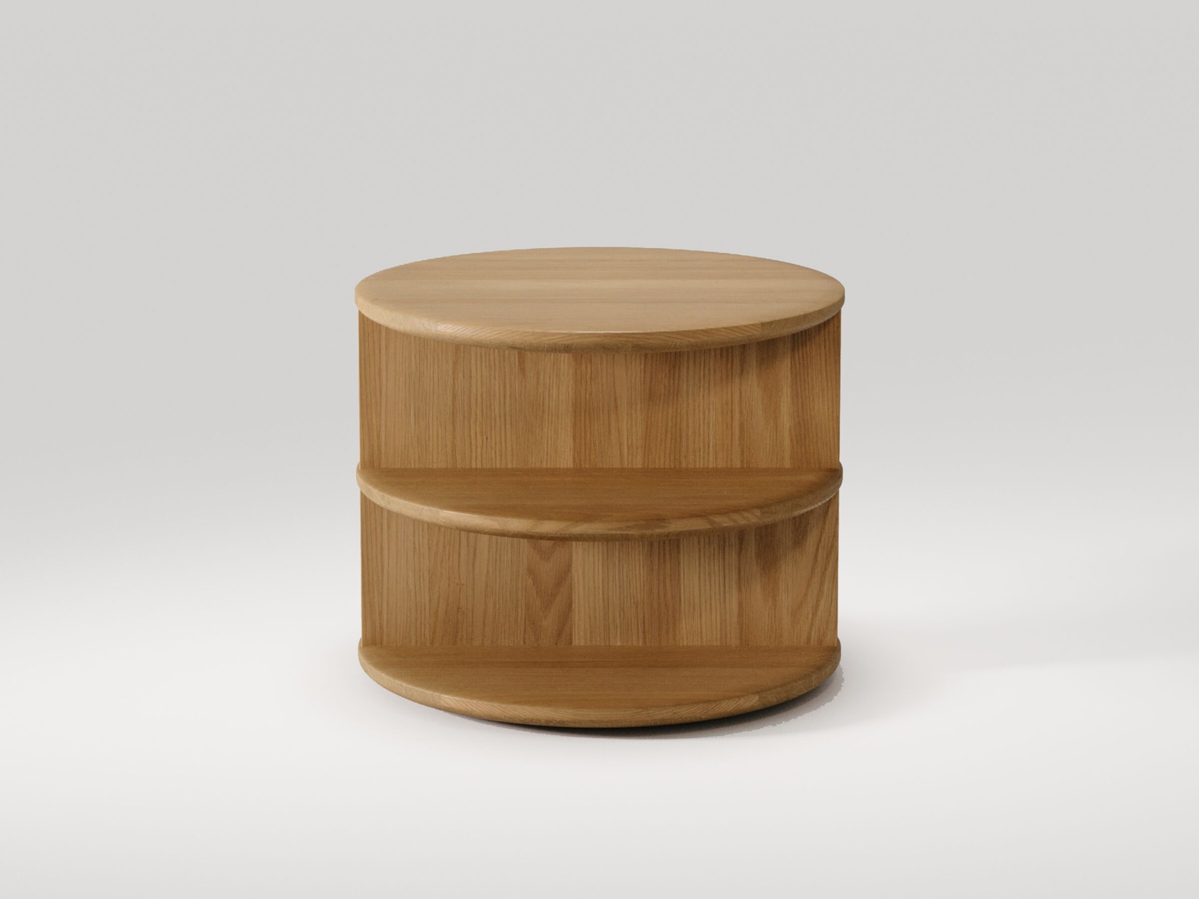 Журнальный столик / тумбочка из дуба Wewood TRIPLEX ARCH-00057234 - Вид №2