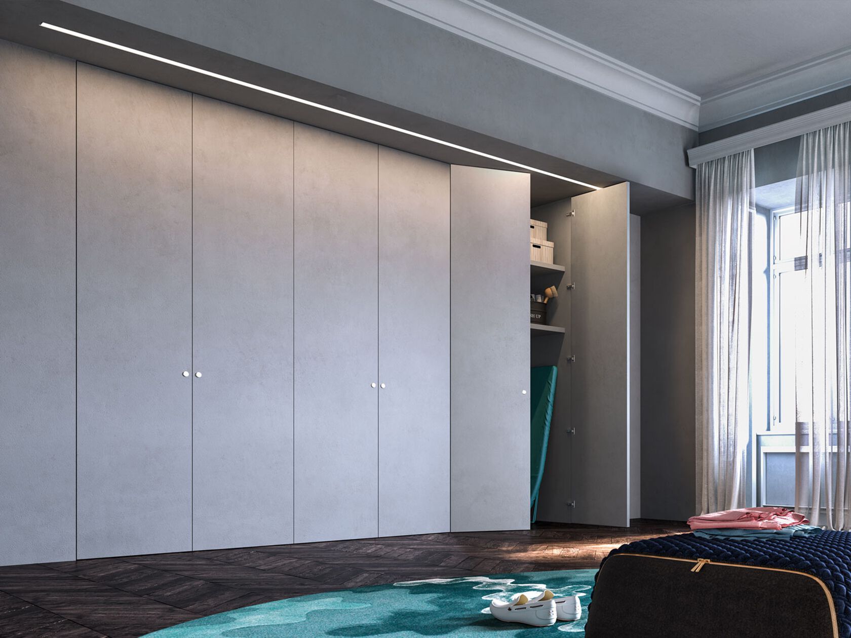 Flush-to-wall closing systems with paintable door panel Eclisse ECLISSE Syntesis ARCH-00109790 - Вид №4