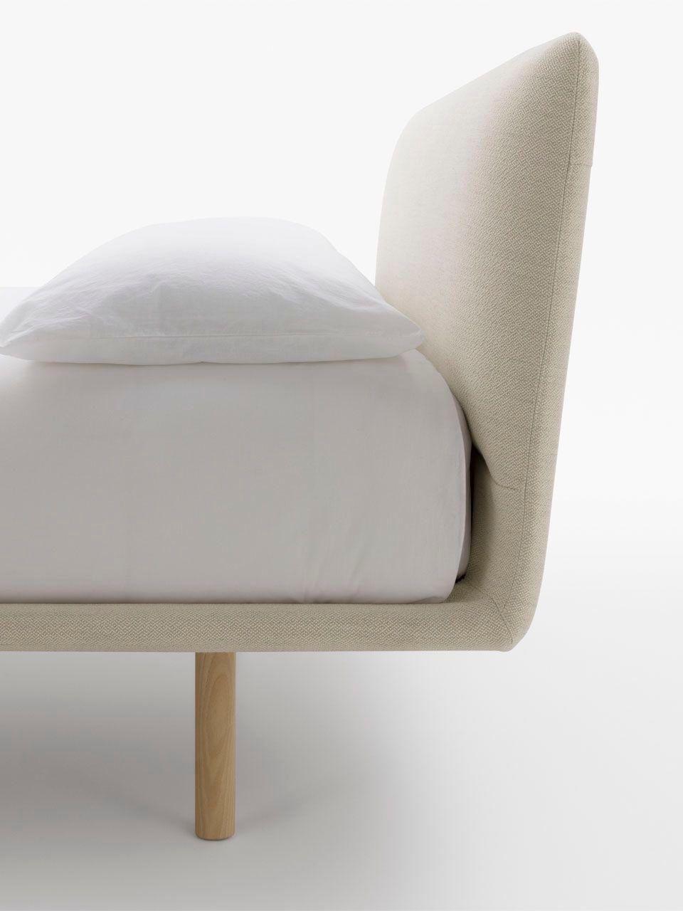 Двуспальная кровать из ткани с мягким изголовьем Pianca FILO UP ARCH-00047367 - Вид №4