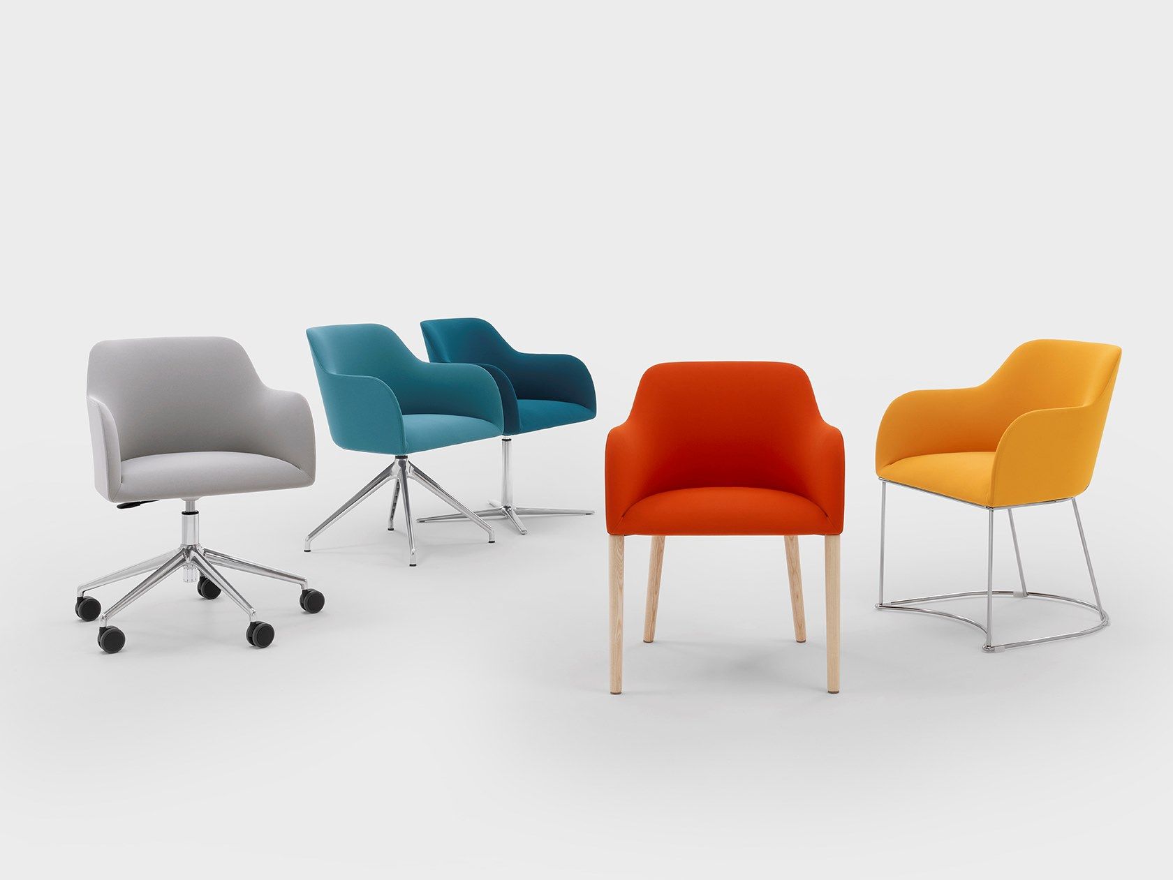 Ткань операционный офисный стул с колесами Viganò Maggy ARCH-00112951 - Вид №2