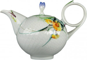 73477 Meissen Чайник порционный 0,2л "Игра волн, рельеф, дикая флора" Фарфор, Керамика