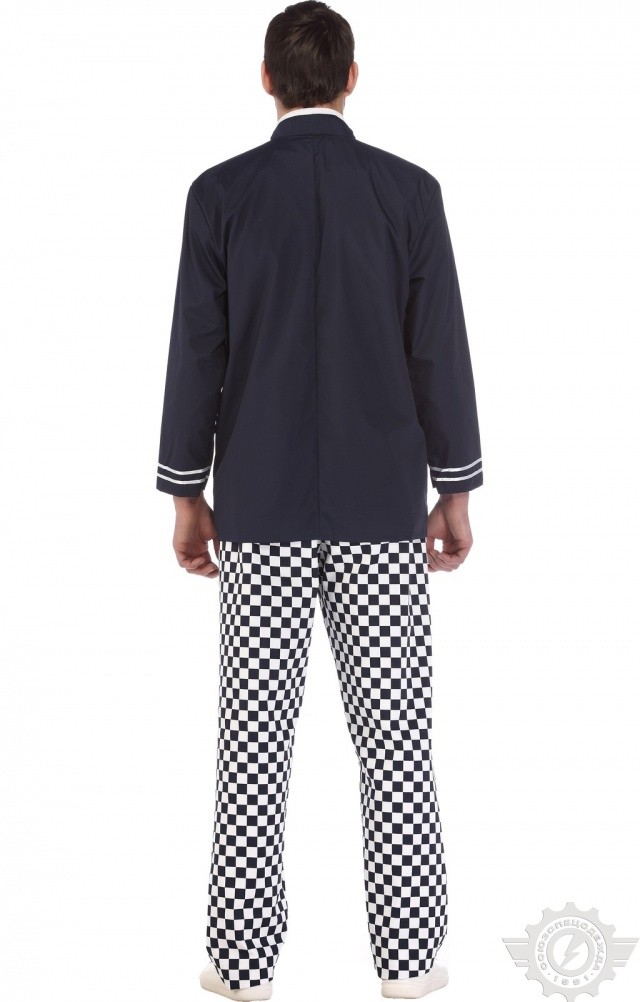 64701 Куртка поварская "Люкс-Лайт" темно-синяя  Повар  размер 48-50/182-188 Спецодежда  - Вид №5