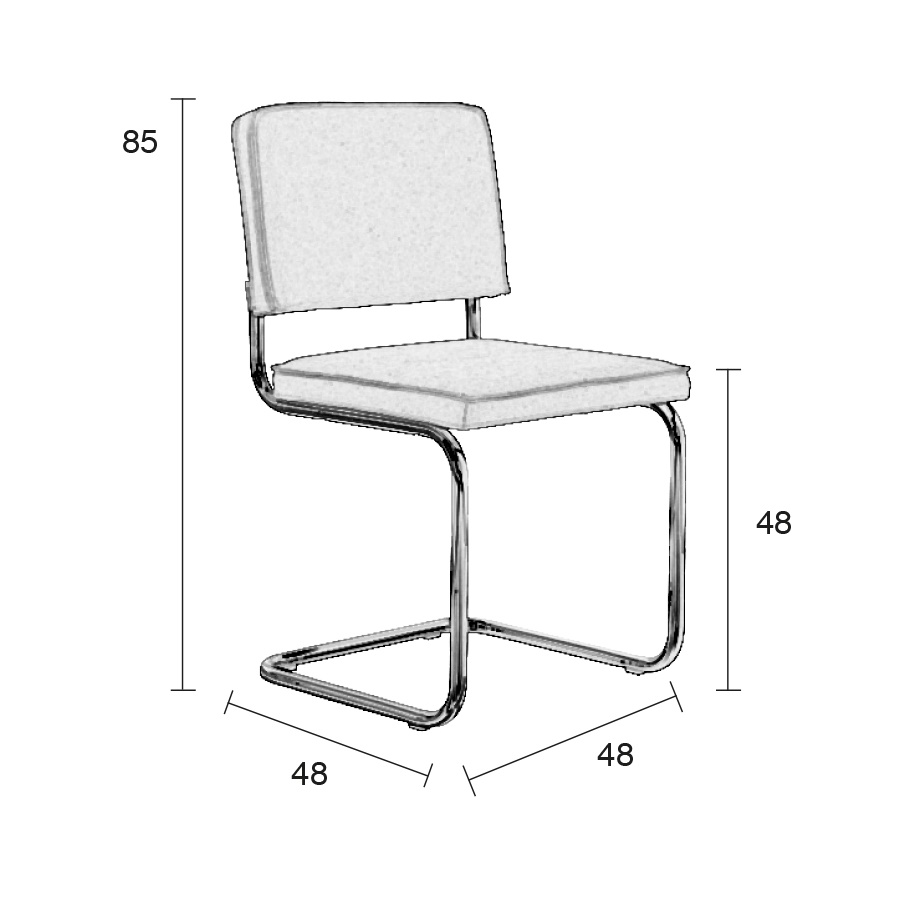 Стул Ridge Brushed Vintage серый Zuiver 1100115 - Вид №8