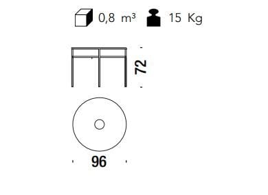 Круглый стол из стали и цветной полиэтиленовой проволоки MOROSO M'afrique ARCH-00051582 - Вид №11
