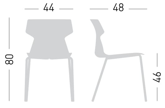 Штабелируемый стул из инженерного пластика GABER тема ARCH-00078872 - Вид №9