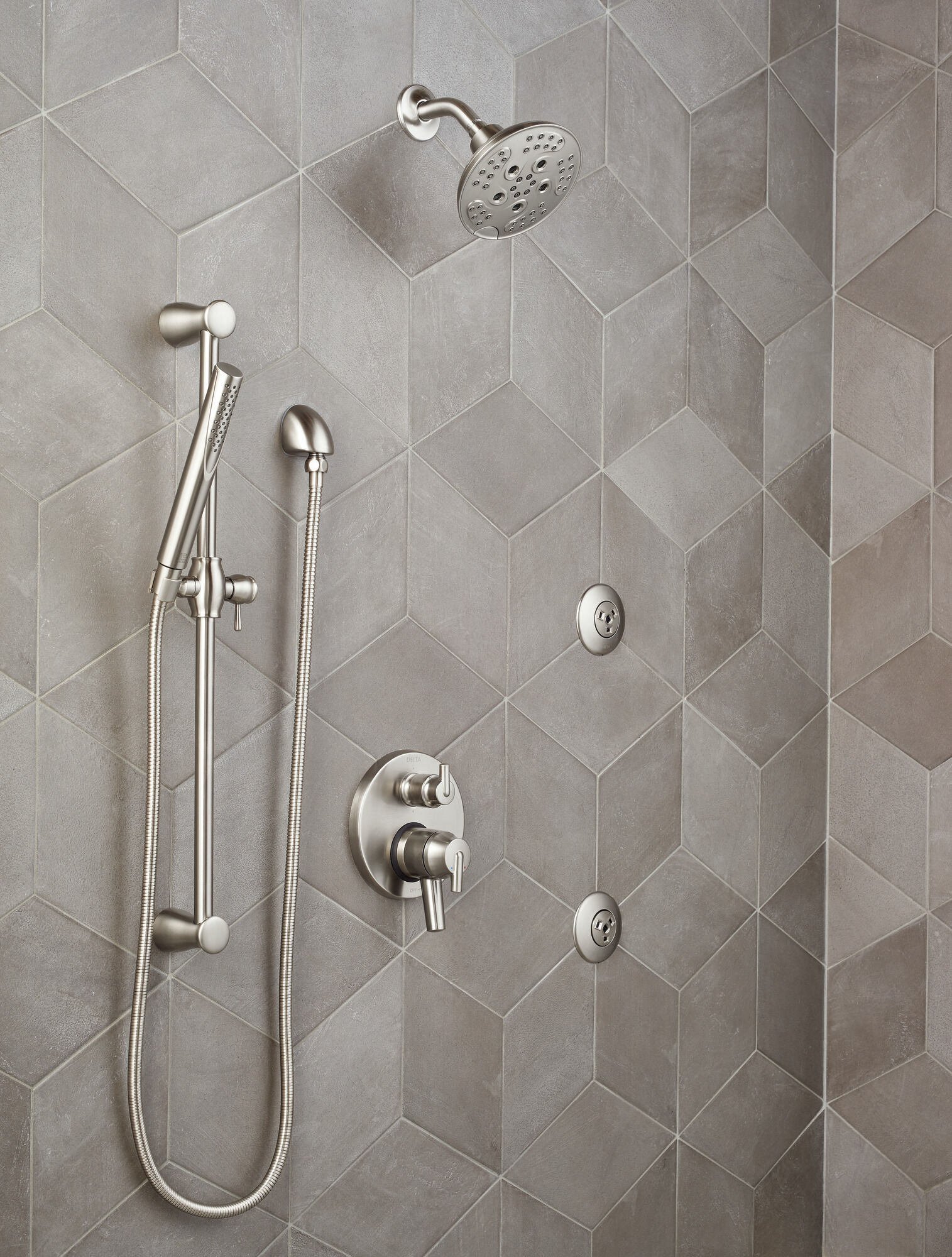 Спрей для тела HydraChoice® - Массажная распылительная головка H2Okinetic® Delta Faucet SH5005-SS - Вид №3