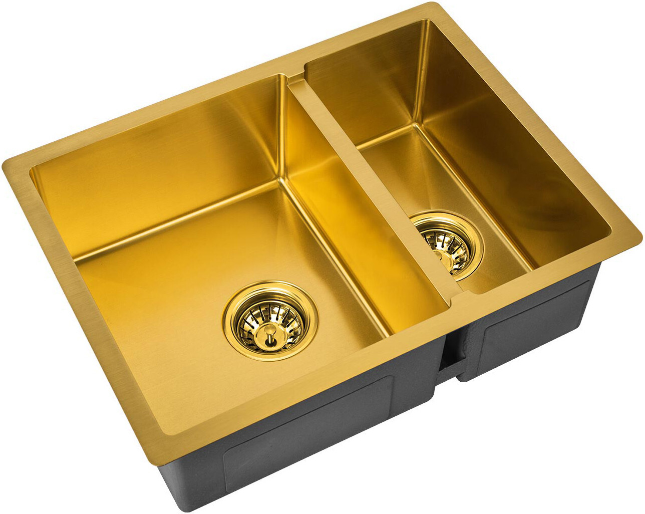 Мойка кухоная ZorG Inox R SZR-58-2-44 BRONZE из нержавеющей стали, бронза