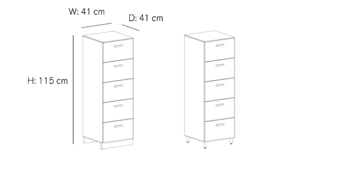 МДФ секционный комод String Furniture Relief ARCH-00117838 - Вид №9