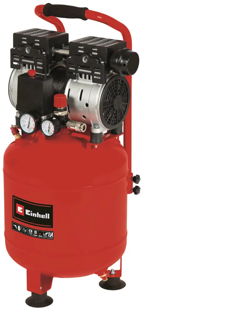 90282649 Компрессор поршневой безмасляный Einhell TE-AC 24 Silent, 24 л, 135 л/мин STLM-0847446