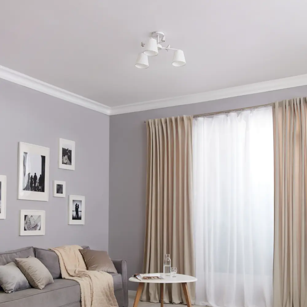 Люстра потолочная Escada 697/3P, 3 лампы, 9 м², цвет белый STLM-2050809 - Вид №8