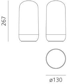 Artemide Беспроводная настольная лампа из пластика Gople sun-id-1368184 - Вид №6