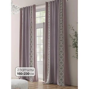 91711985 Комплект штор на шторной ленте Comfy Way Шонмиралс 150x230 см цвет белый STLM-1040920