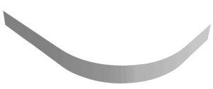 90600933 Экран для поддона из искусственного мрамора TRAY-AS-R-90-100-SCR STLM-0301296 CEZARES