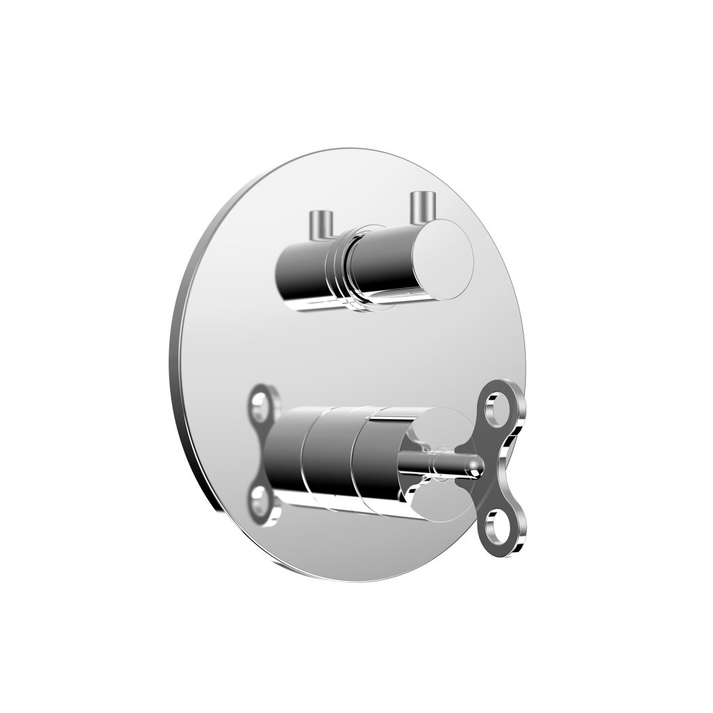 63519 Встроенный смеситель с 2-ходовым механическим переключателем с прогрессивным картриджем. Bongio Acquacarica