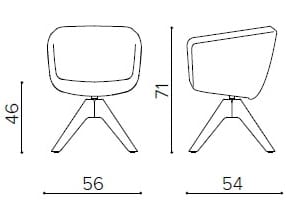 Мягкий стул с подлокотниками True Design Arca ARCH-00008603 - Вид №3