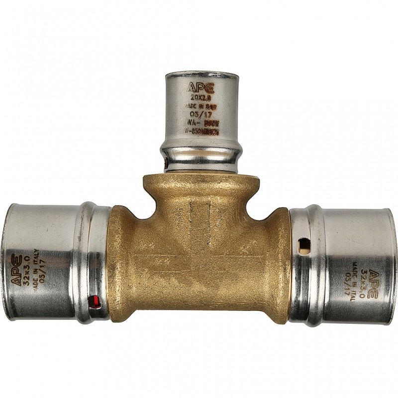 Тройник переходной STOUT 32х20х32 под пресс SFP0005322032 - Вид №2