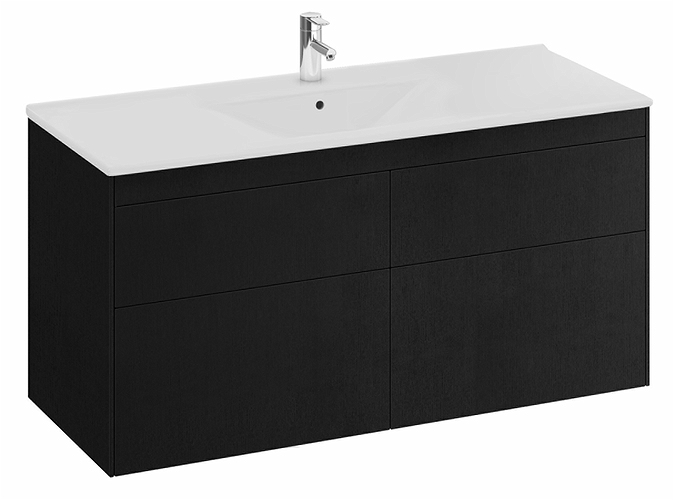 47428 IFO Sense тумба под умывальник с четырьмя ящиками, W = 1200 мм, W1 = 1210 мм, мол. - Вид №7