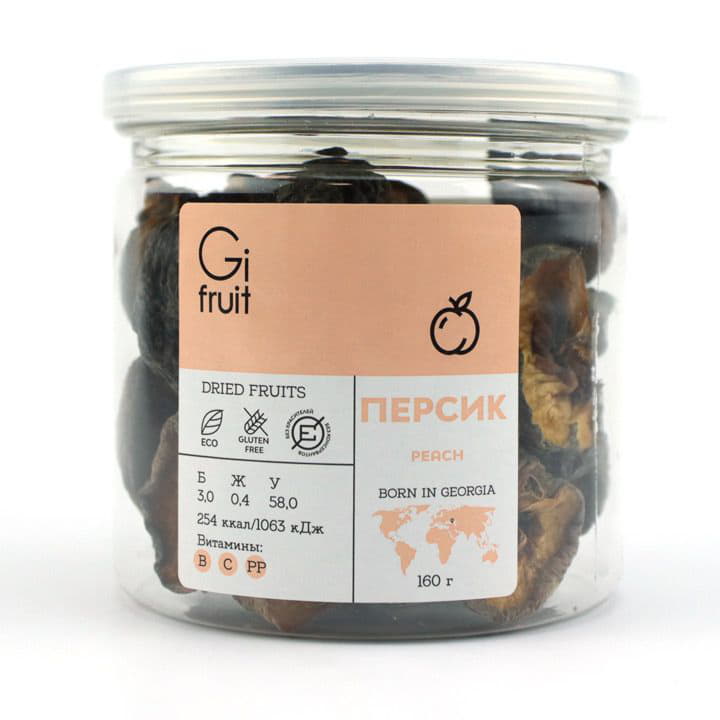 Фрукты сушеные "GIFRUIT Персик" Santreyd 2845