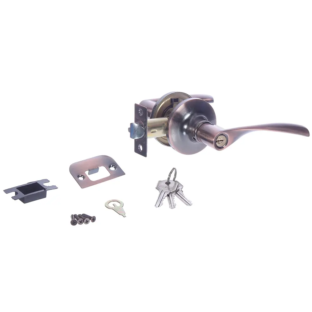 Ручка-кноб AVERS 8023-01-AC с ключом и фиксатором для межкомнатных дверей 82001801 STLM-0016942 - Вид №1