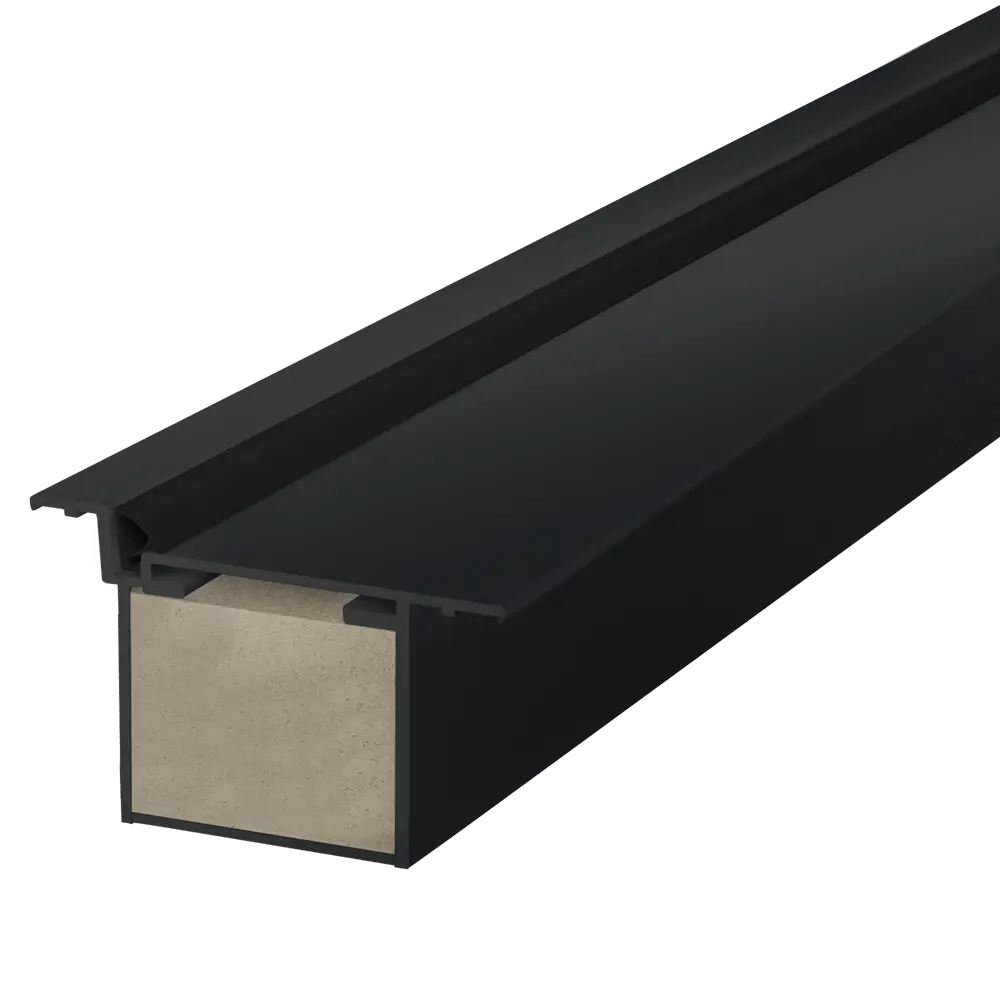 Дверная коробка с петлями в комплекте Invisible R 2200x59x45 черный (2.5 шт.) VELLDORIS STLM-2125432