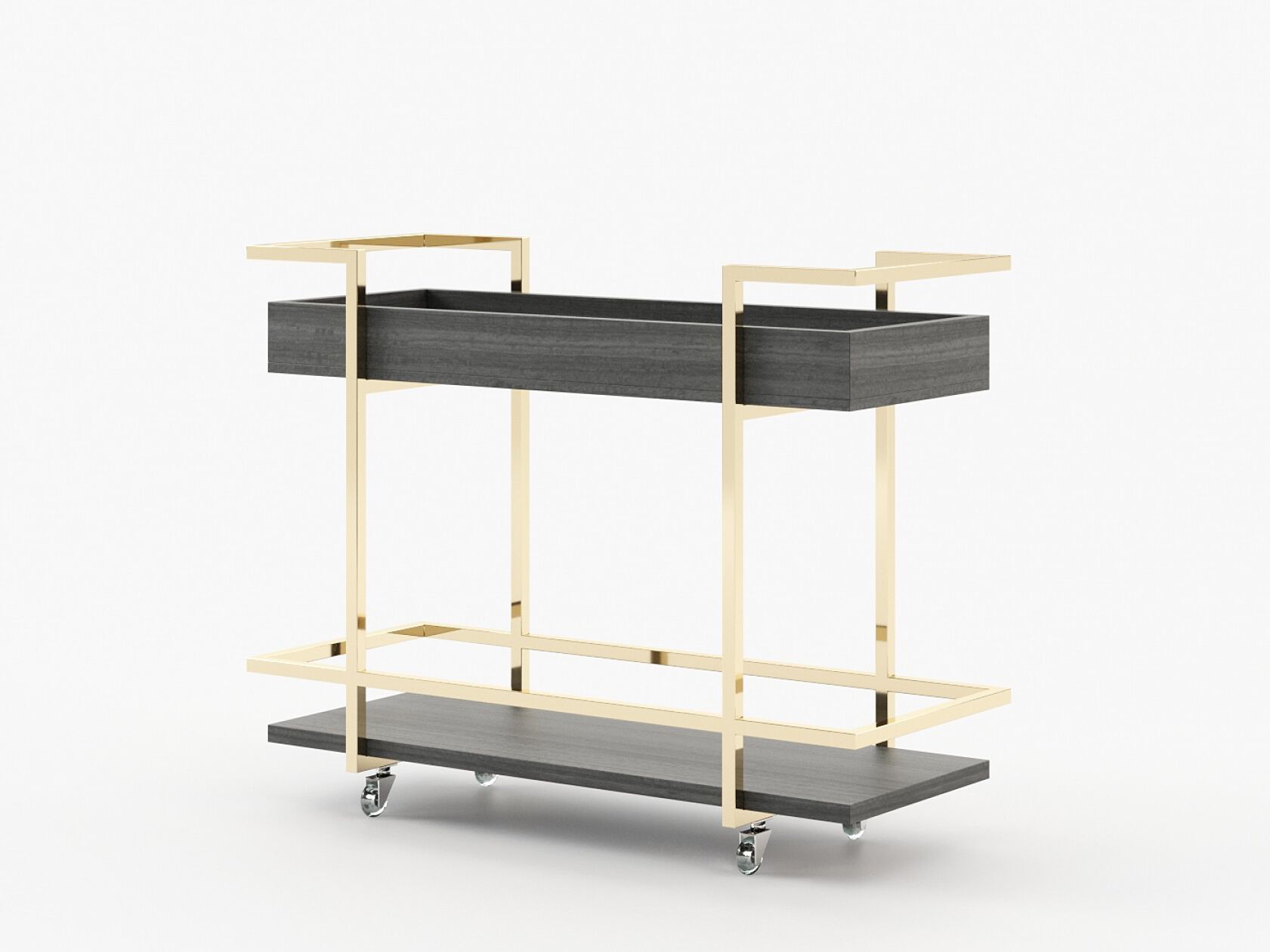 Деревянная тележка для еды Laskasas JANICE ARCH-00096535 - Вид №5