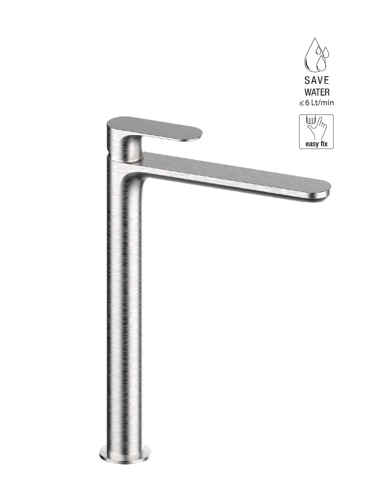 Высокий смеситель для раковины без слива Rubinetterie Frattini Lea ARCH-00096763 - Вид №4