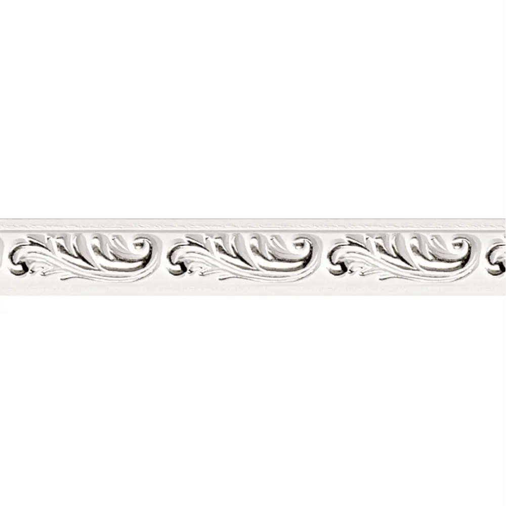 Молдинг настенный полистирол 157-60 бело-серебристый 14х30x2000 мм DECOMASTER STLM-2102974 - Вид №1