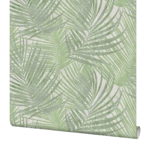 Обои флизелиновые Wall Up Mousson зеленые 1.06 м 650761