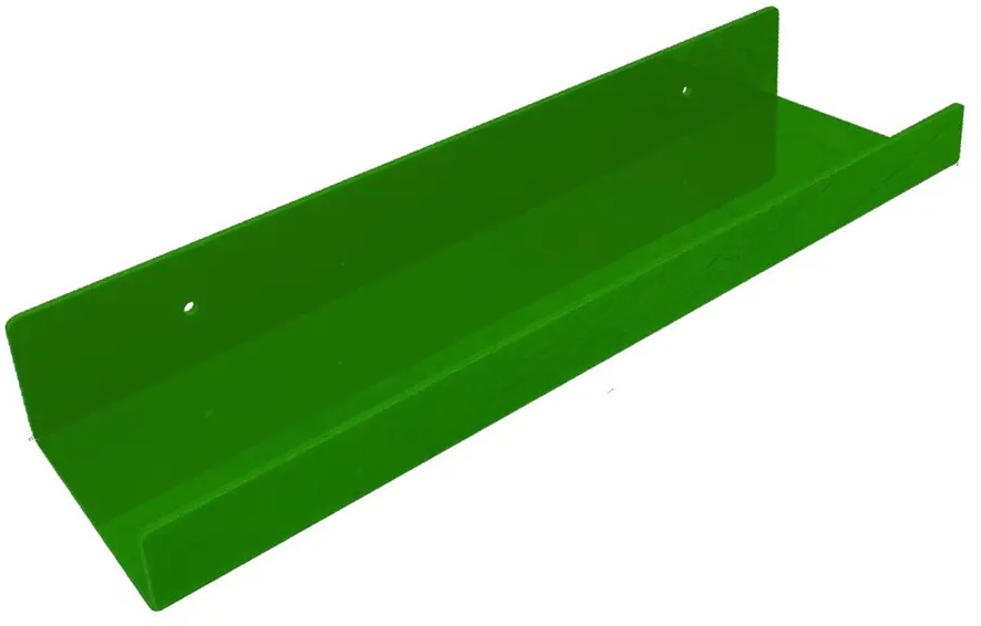 91568394 Настенная полка Velar 40x10.5 см пластик цвет зеленый STLM-1090243