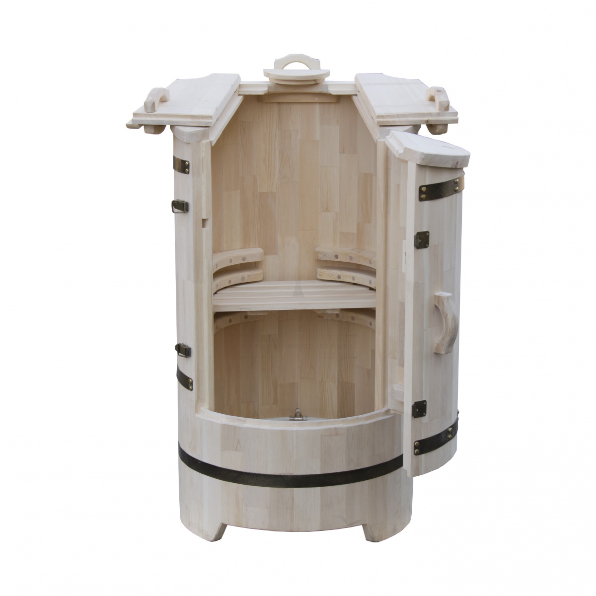 1905 Фитобочка со скосом "Сращенная" цвет натуральный, фурнитура 409 Alyarus  - Вид №8